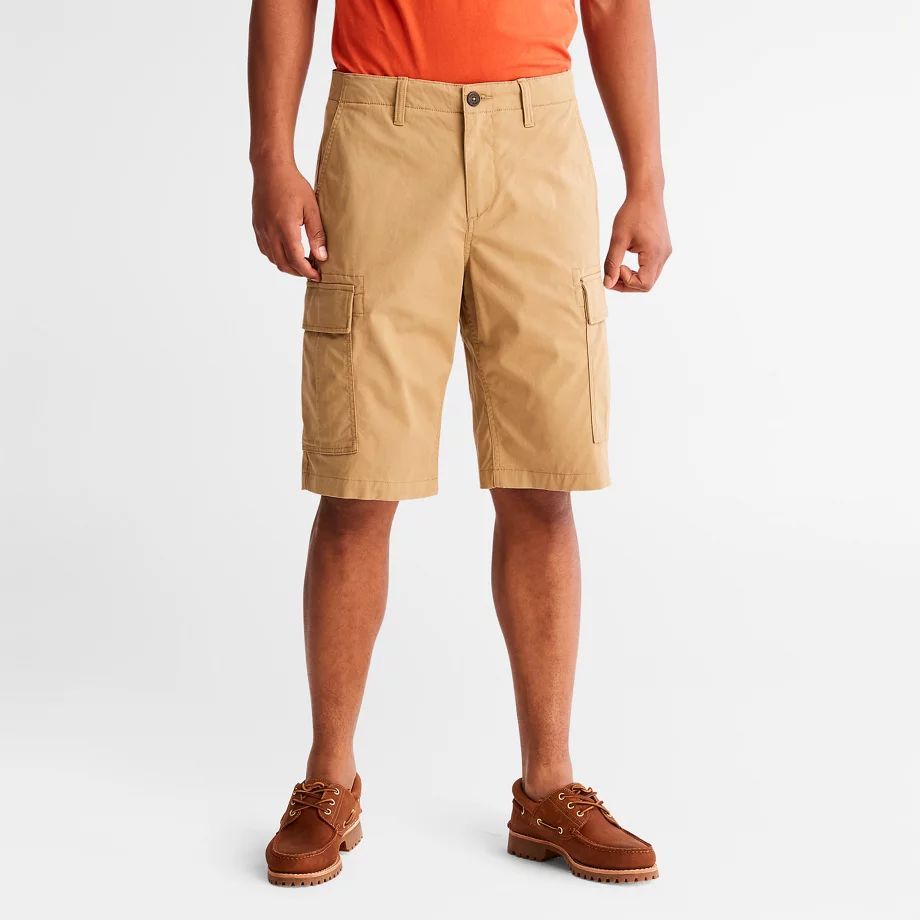Outdoor Heritage Cargo Shorts For Men In Khaki Khaki, Size 34
