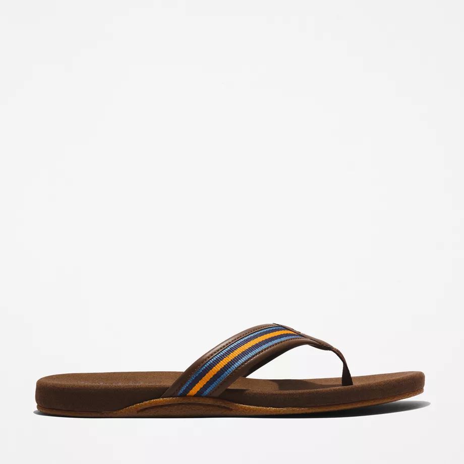 Seaton Bay Sandal For Men In Brown Dark Brown, Size 7.5