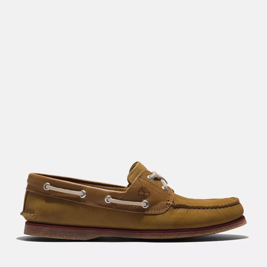 Classic Boat Shoe For Men In Brown Nubuck Brown, Size 12.5