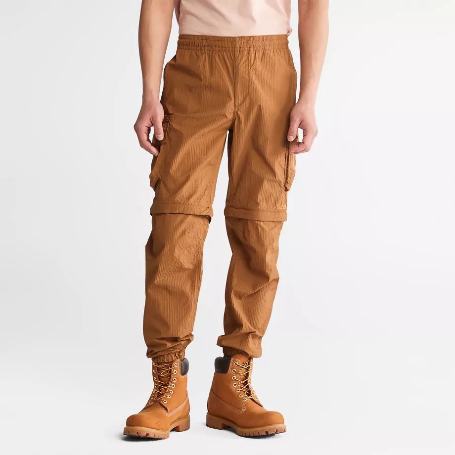 Convertible Trousers For Men In Brown Brown, Size 36x34