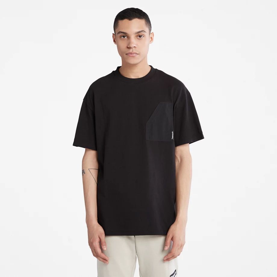 Progressive Utility Pocket T-shirt For Men In Black Black, Size M