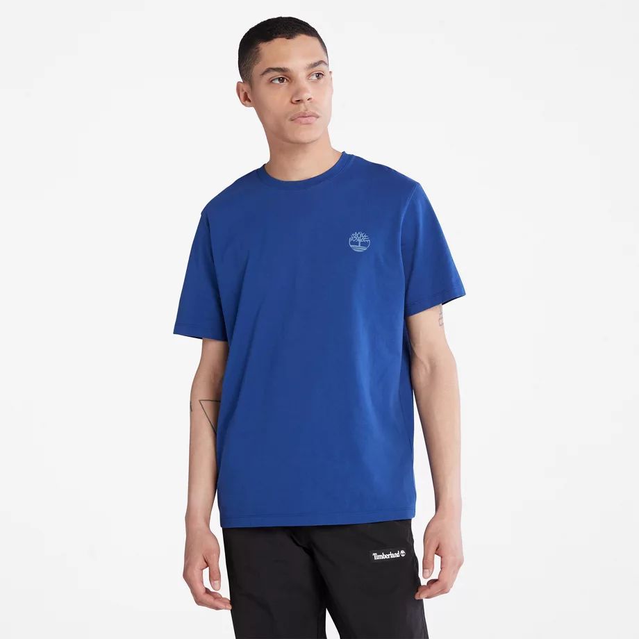 Multi-logo T-shirt For Men In Blue Dark Blue, Size XL