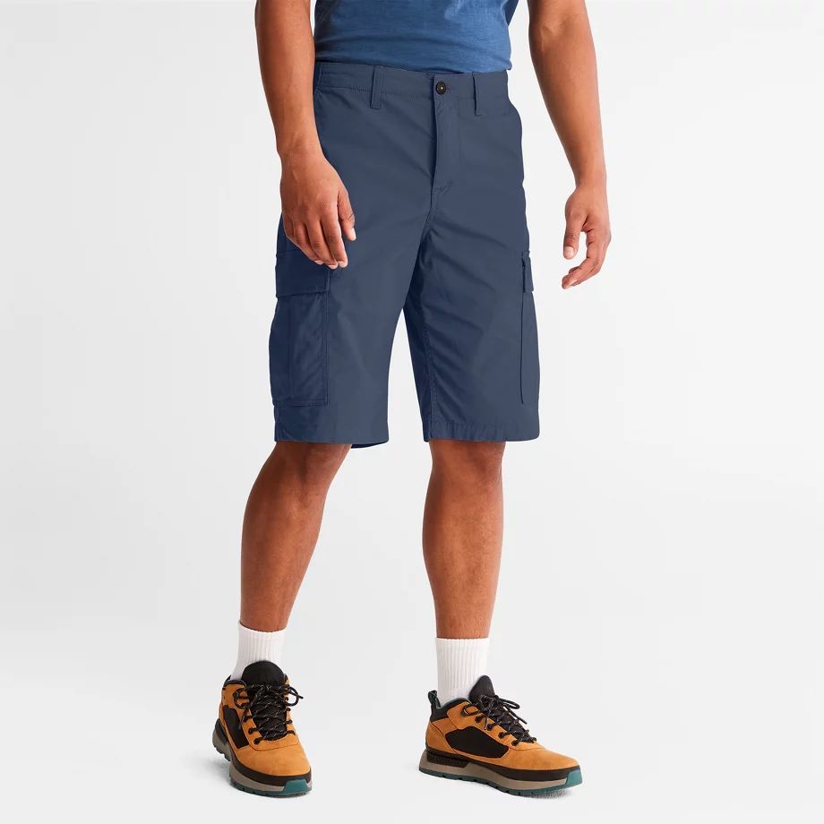 Outdoor Heritage Cargo Shorts For Men In Blue Dark Blue, Size 42