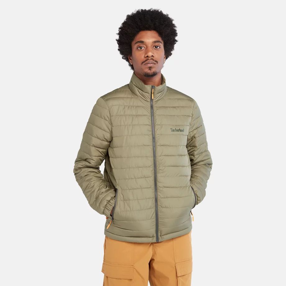 Axis Peak Quilted Jacket For Men In Green Green, Size M