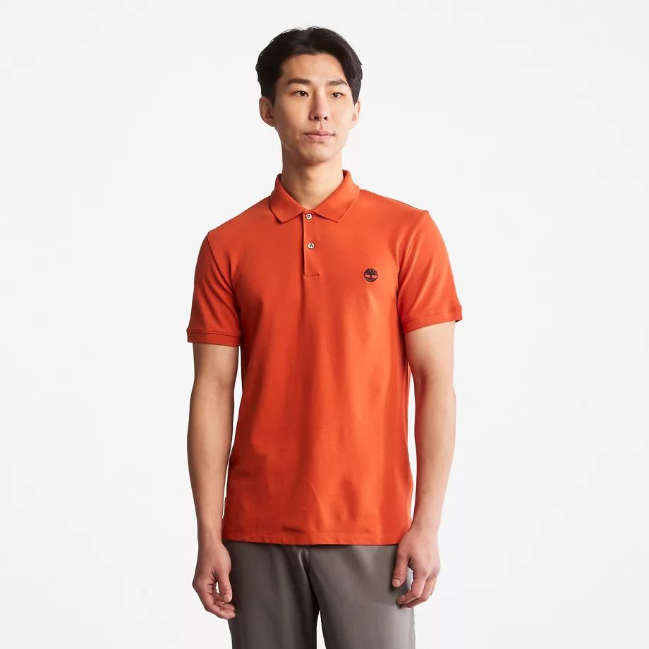 Merrymeeting River Polo Shirt For Men In Orange Orange, Size M