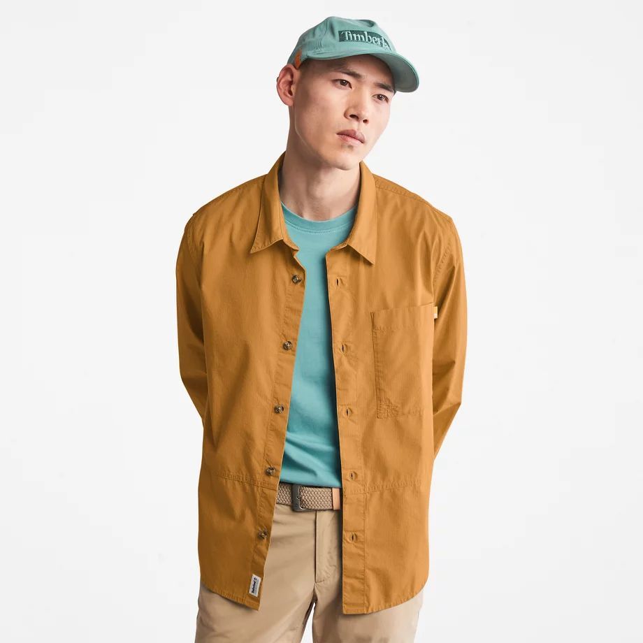 Outdoor Heritage Ek+ Overshirt For Men In Brown Light Brown, Size S