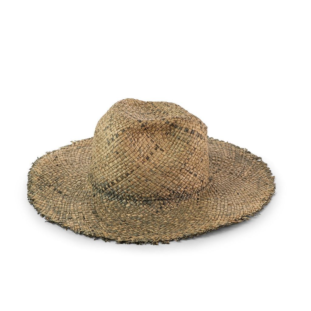 Justine Hats - Hand Painted Straw Hat With Wide Brim