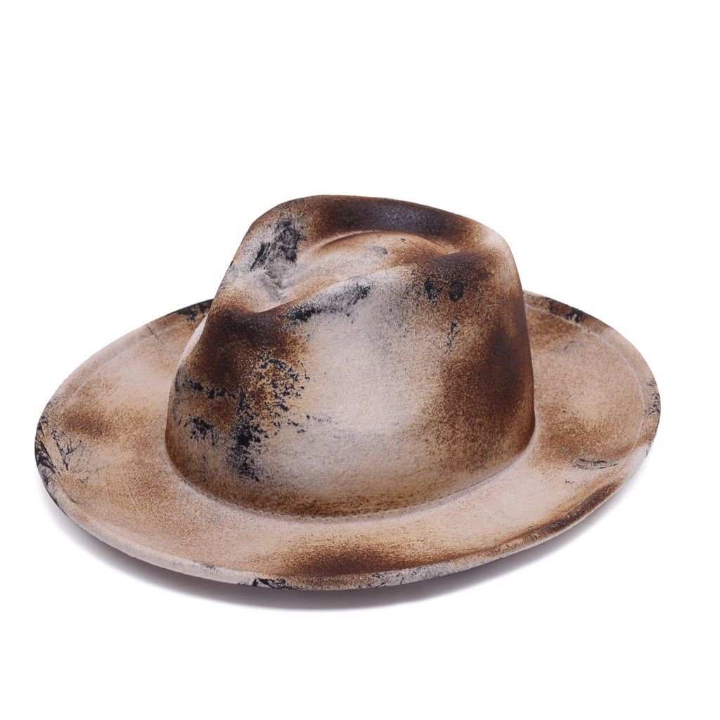 Justine Hats - Felt Fedora Hat With Unique Texture