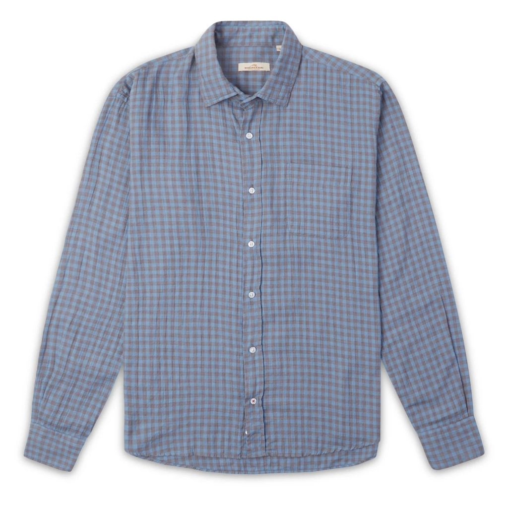 Burrows & Hare - Gingham Shirt - Blue