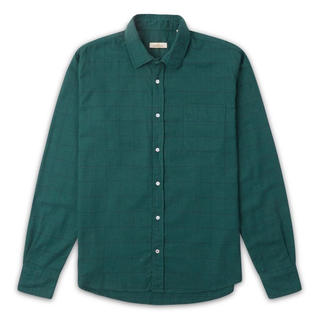 Burrows & Hare - Large Check Shirt - Green