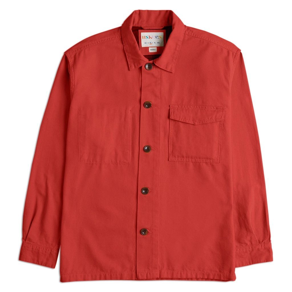 Uskees - The 3003 Buttoned Workshirt - Bright Red