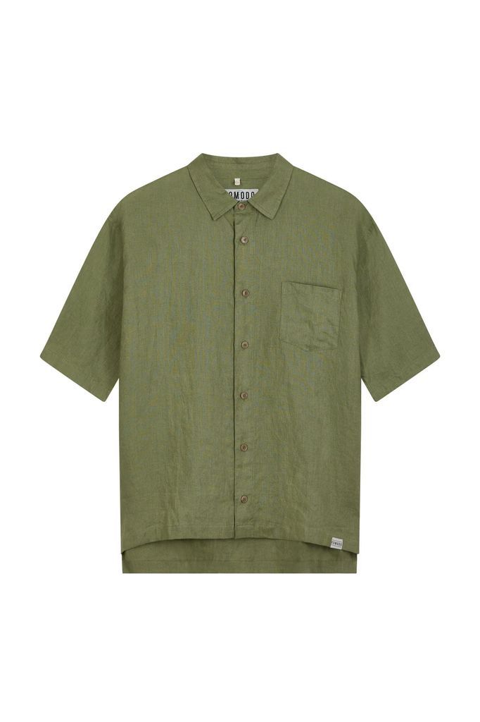 KOMODO - Dingwalls Organic Linen Shirt Sage Green