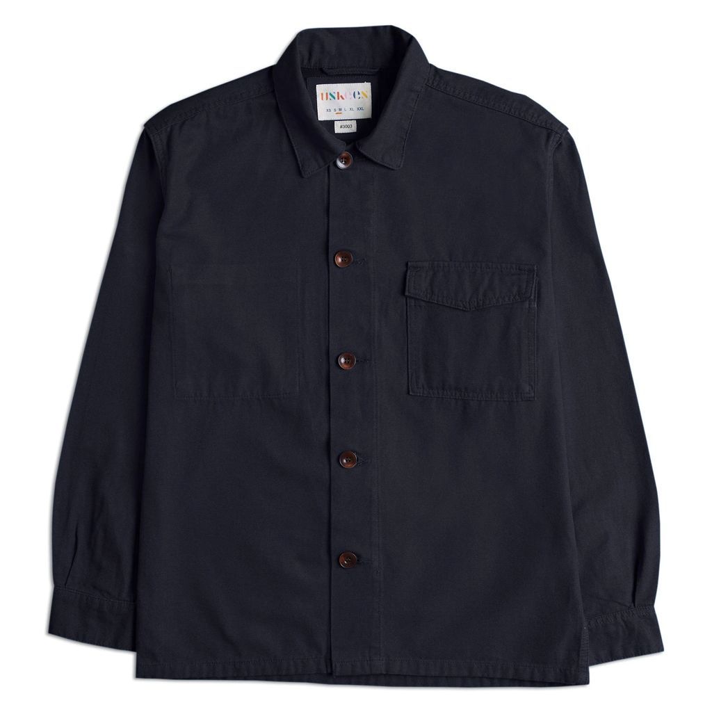 Uskees - The 3003 Buttoned Workshirt - Midnight Blue