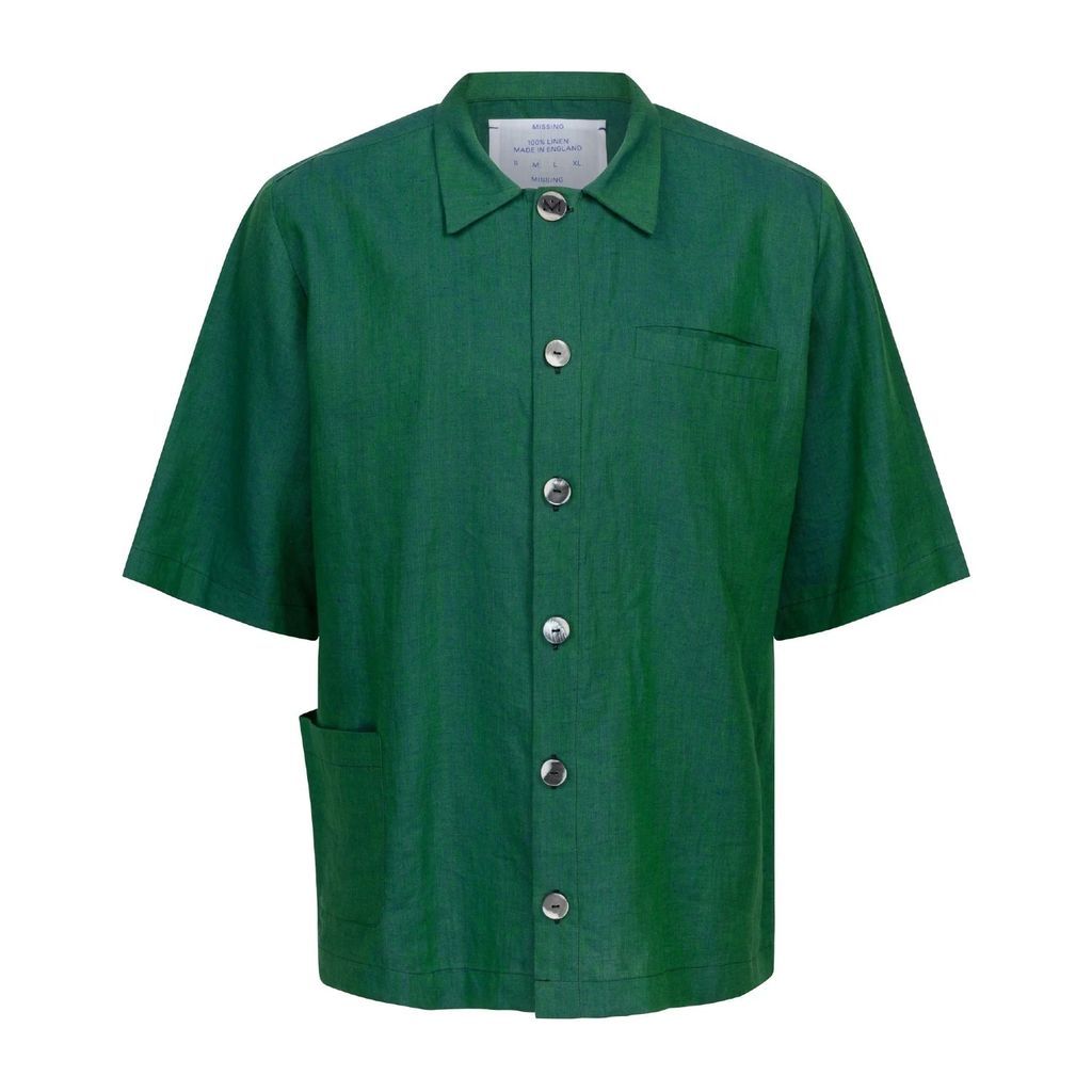 MISSING - M04 Short Sleeved Shirt -Emerald