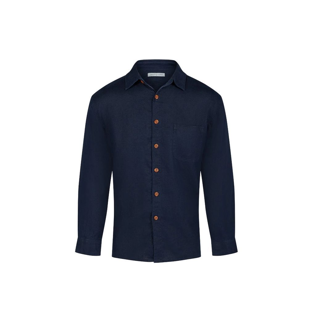 Hemp Clothing Australia - Heritage Shirt / Navy