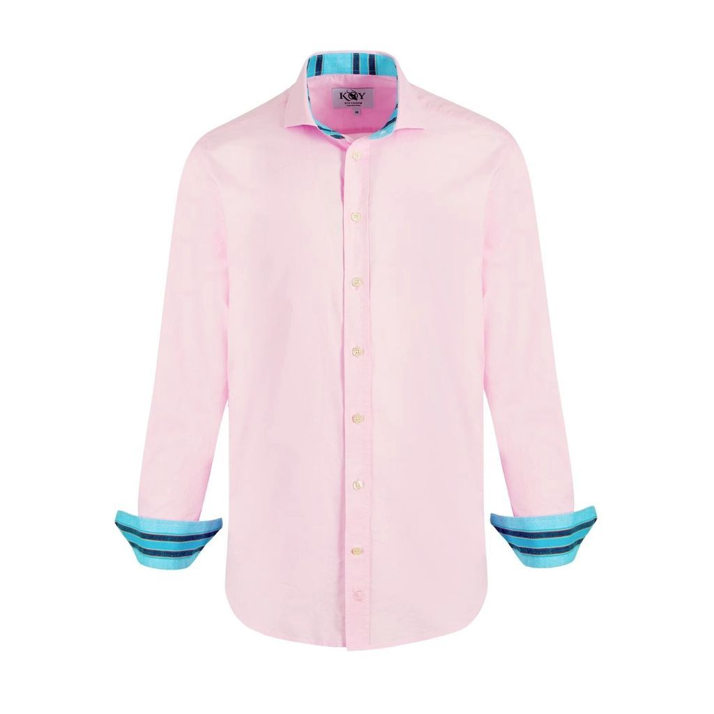 KOY Clothing - Lulu Pink Organic Oxford Cotton Shirt
