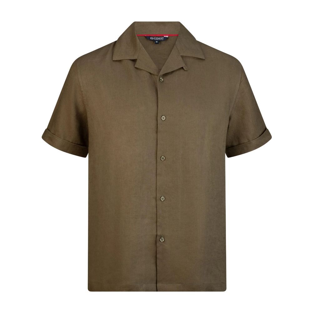 Coast Clothing Co. - Camper Ss Linen Shirt In Olive