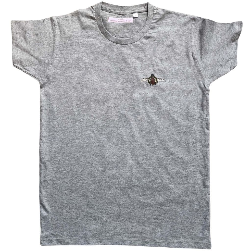 Men's Grey Insect, Gray T-Shirt Medium Catchii