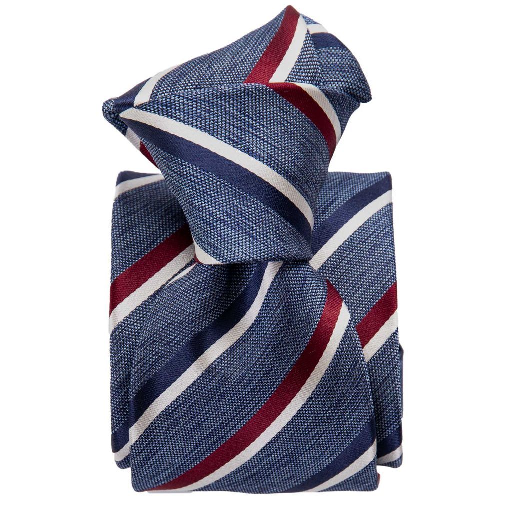 Men's Velletri - Blue Silk Jacquard Tie One Size Elizabetta