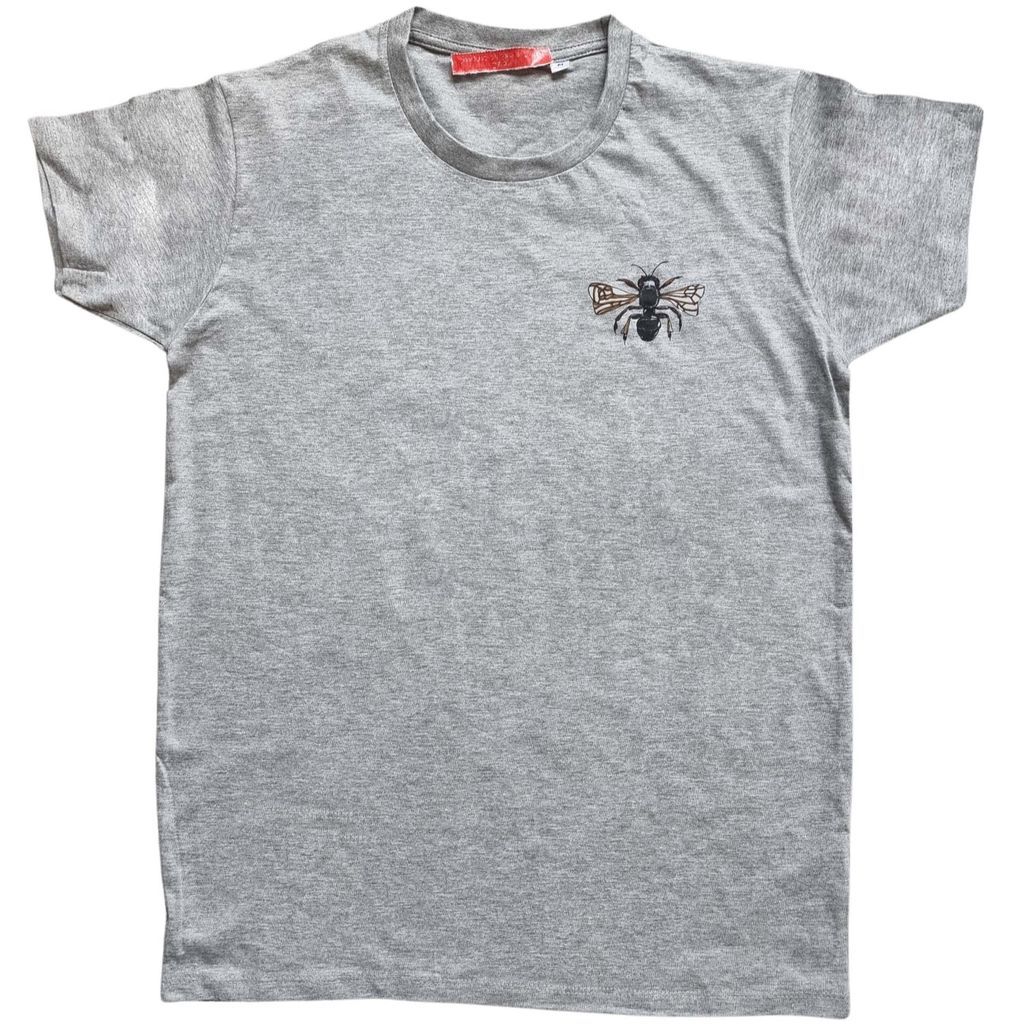 Men's Grey Insect Zwart, Grijs T-Shirt Medium Catchii