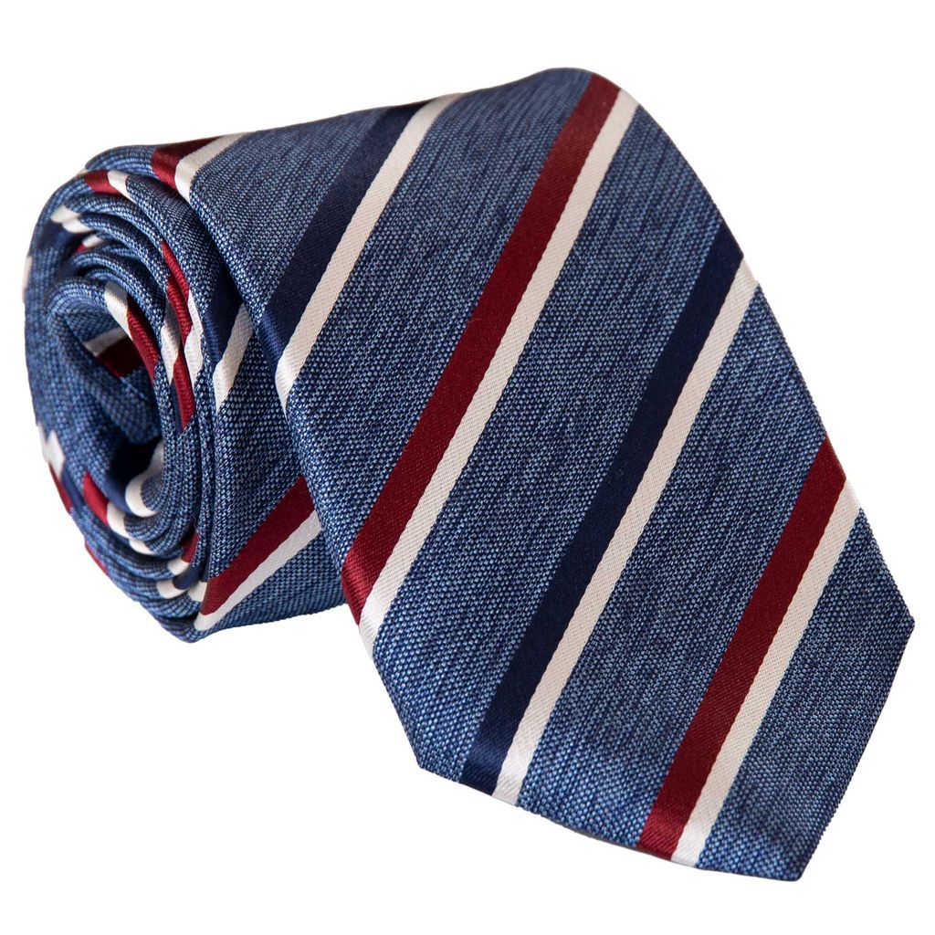Men's Velletri - Blue Xl Silk Jacquard Tie One Size Elizabetta