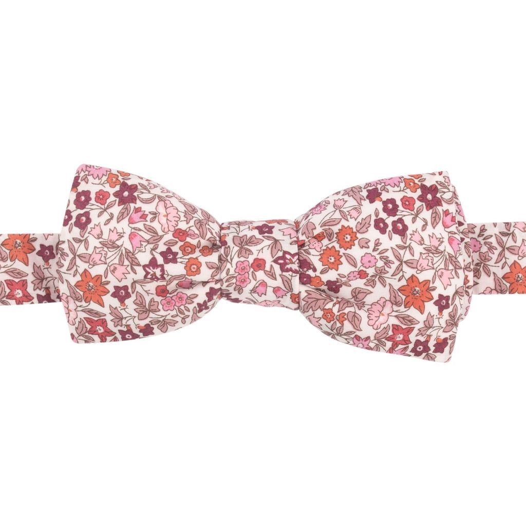 Men's Pink / Purple Burgundy Pink Liberty Ava Bow Tie LE COLONEL