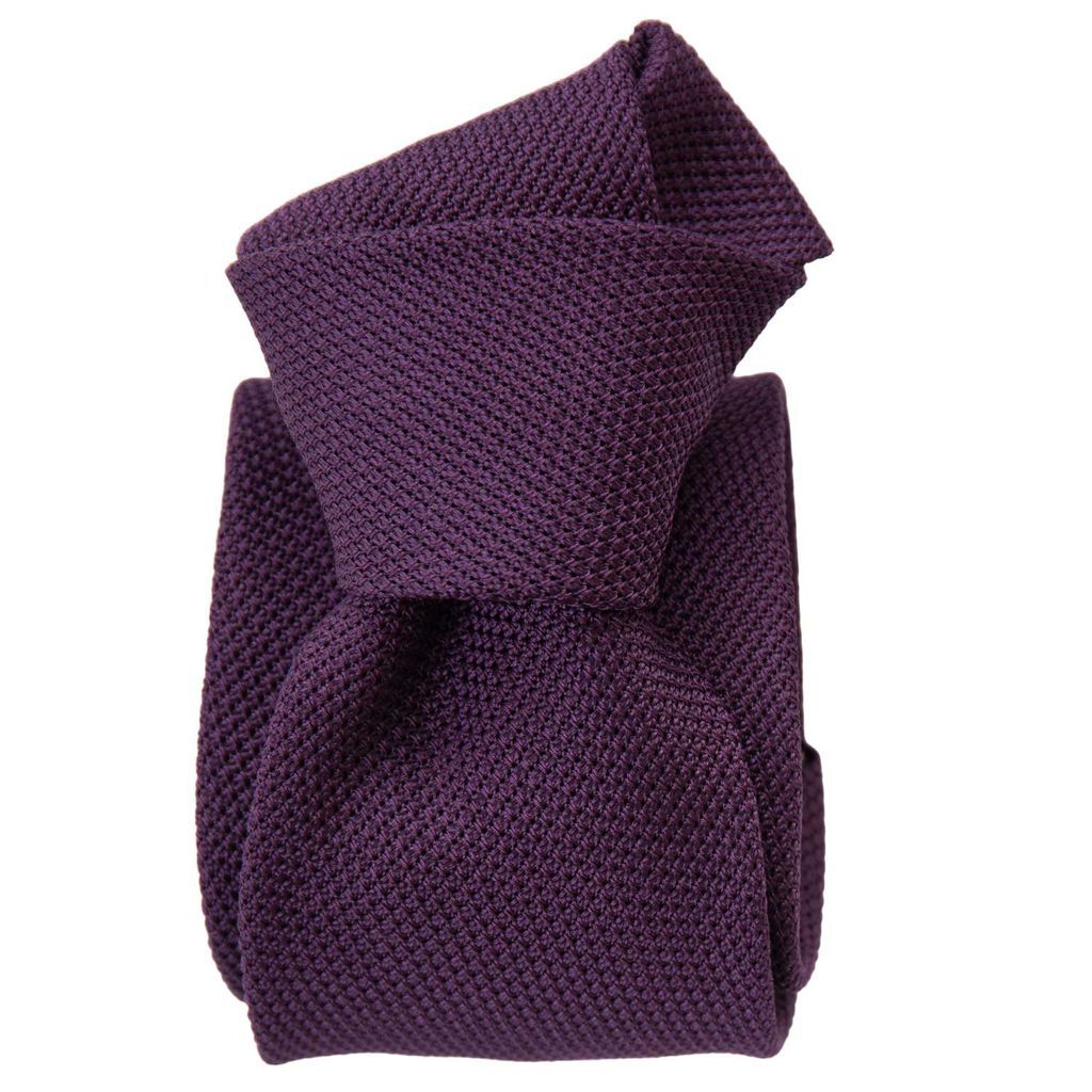 Men's Pink / Purple Plum Silk Grenadine Tie One Size Elizabetta