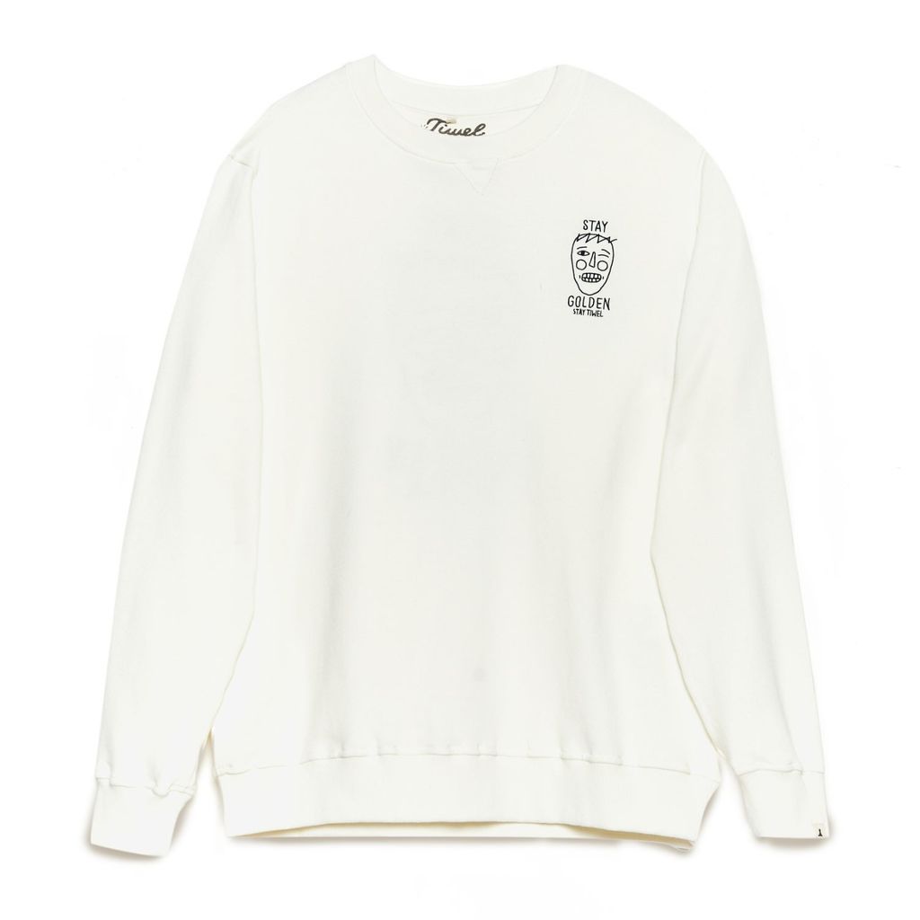 Men's Golden Sweatshirt - White Small TIWEL