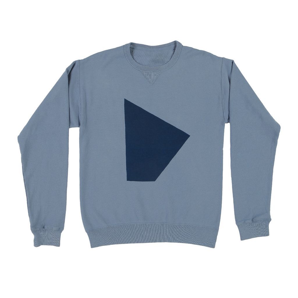 Men's Blue High Contrast Sweatshirt Small Studiowares by Visual Contrast