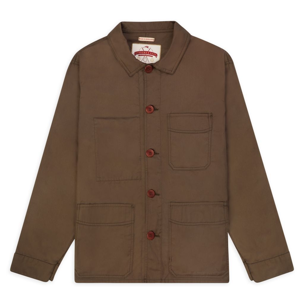 Men's Albion Jacket - Brown Small Burrows & Hare