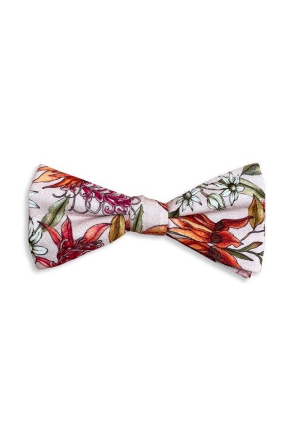Men's Pink / Purple Bow Tie - Botanical One Size Peggy and Finn