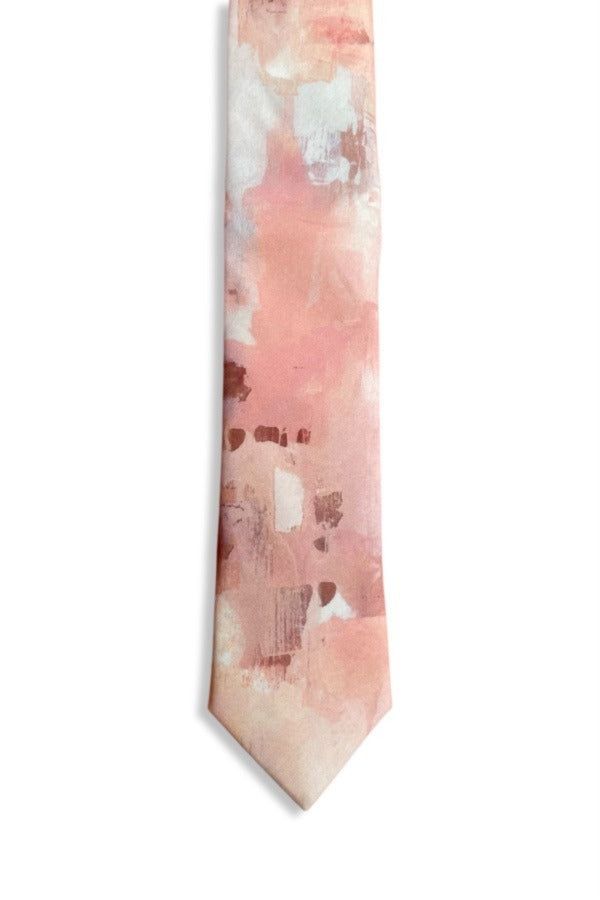 Men's Pink / Purple Cotton Tie - Cloudy Pink One Size Peggy and Finn