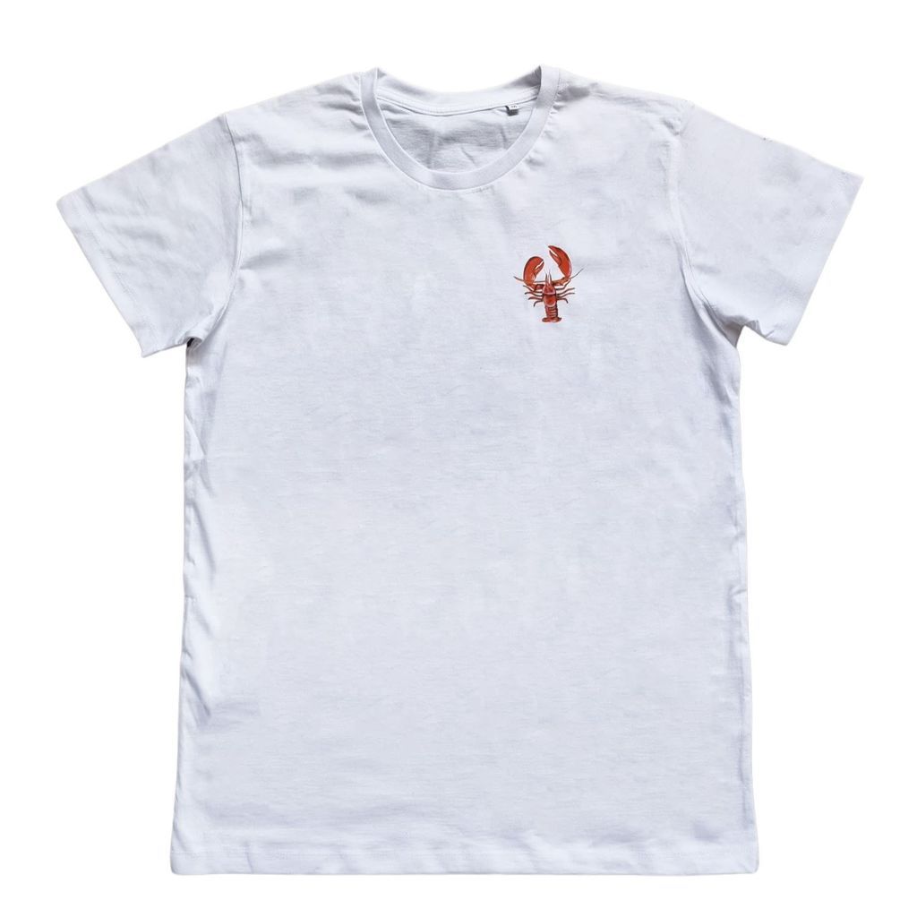 Men's Lobster White T-Shirt Medium Catchii