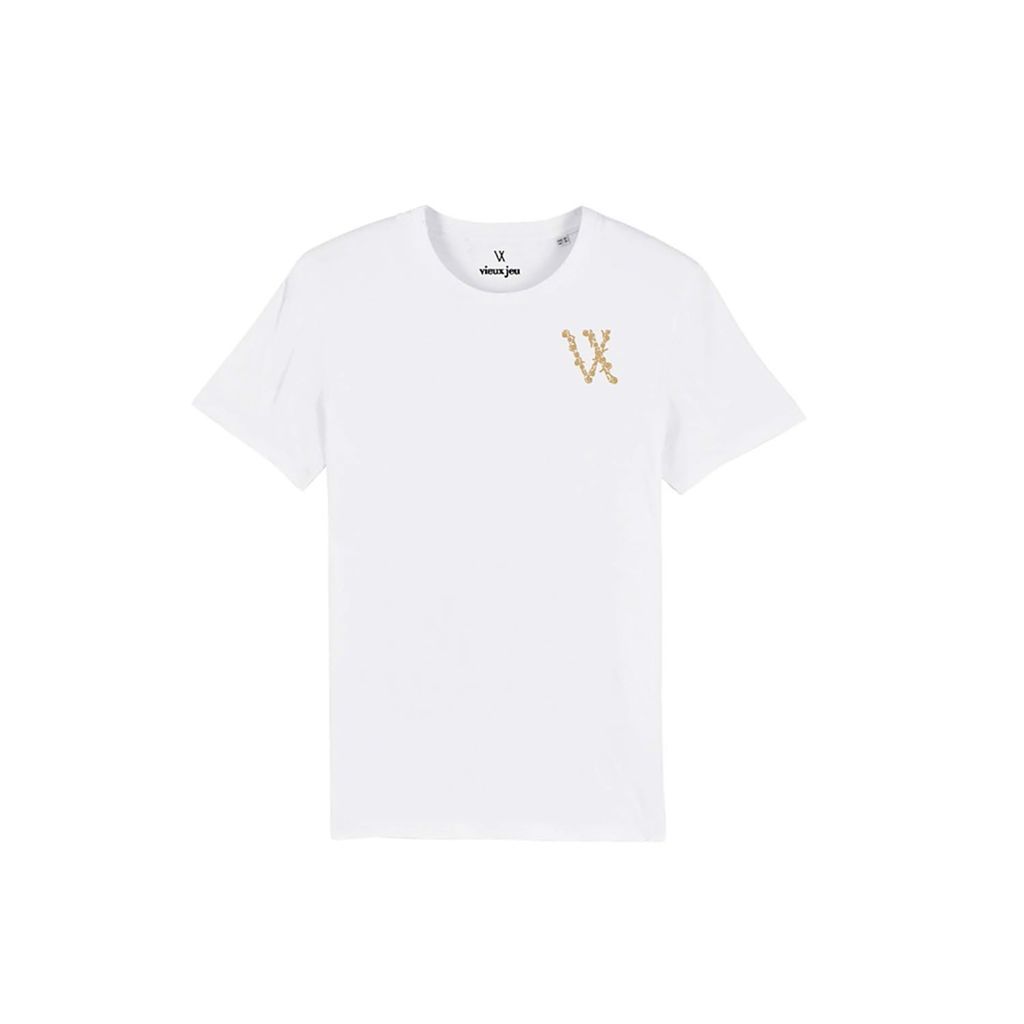 Men's Lopa T-Shirt - White Extra Small Vieux Jeu