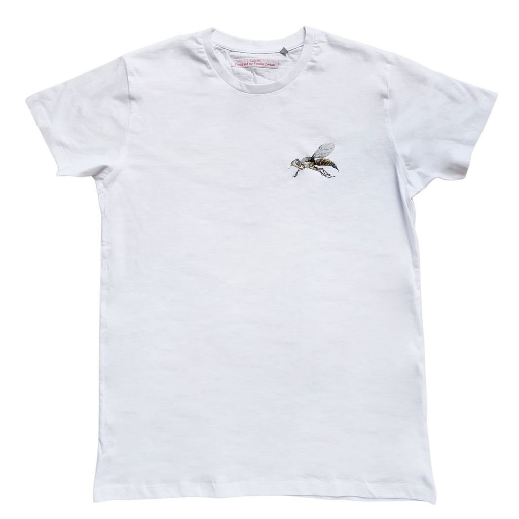 Men's Insect White T-Shirt Medium Catchii