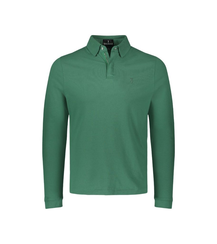 Men's The Perfect Polo - Long Sleeve - Green Small Baobab
