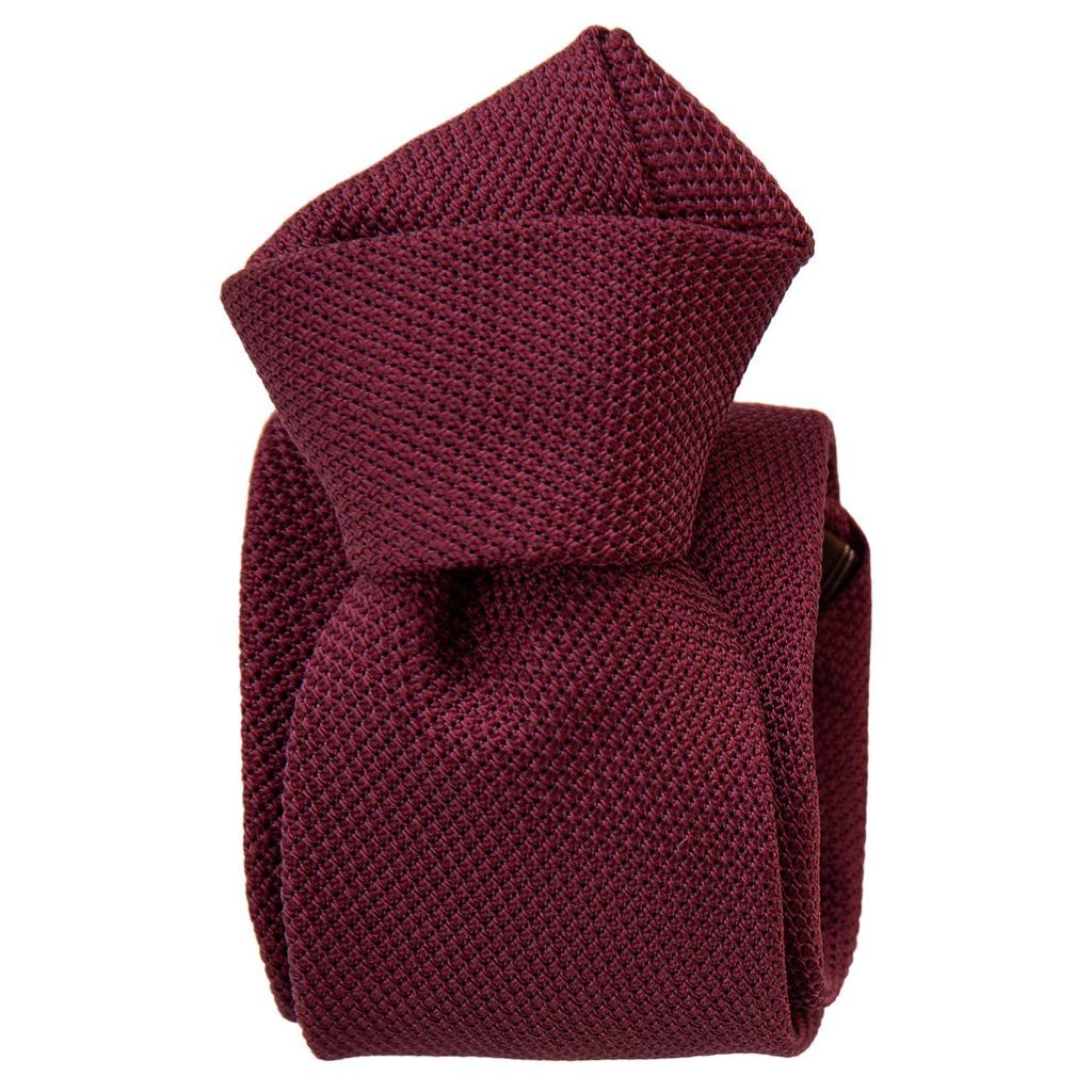 Men's Red Chianti Silk Grenadine Tie One Size Elizabetta