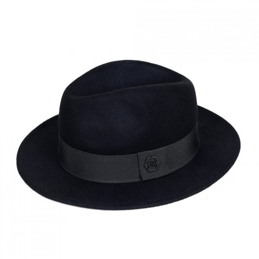 Men's Wool Fedora Hat - Black DAVID WEJ