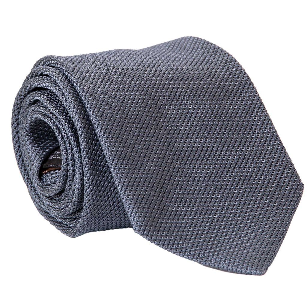 Men's Venetian Blue - Silk Grenadine Tie Xl One Size Elizabetta