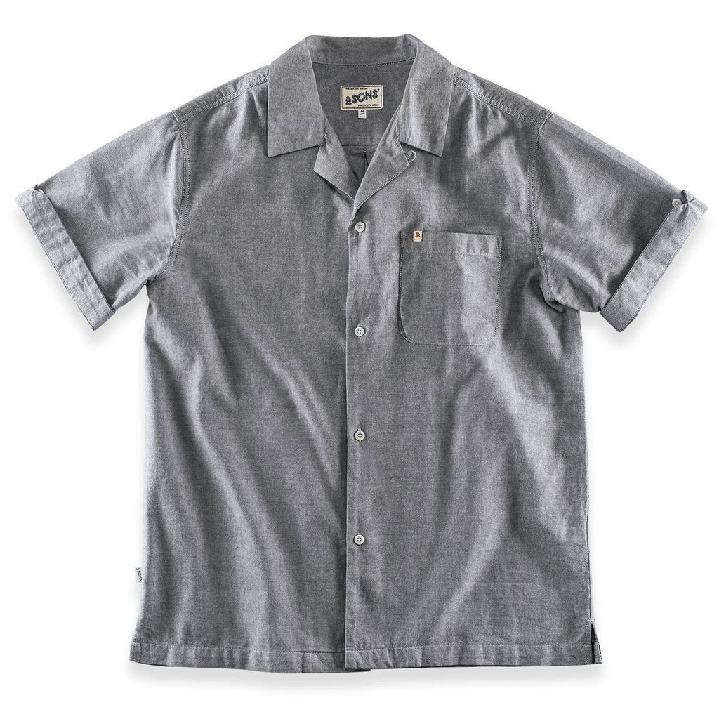 Men's Club Shirt Grey Small &SONS Trading Co