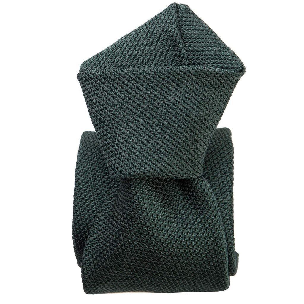 Men's Green Foresta Silk Grenadine Tie One Size Elizabetta