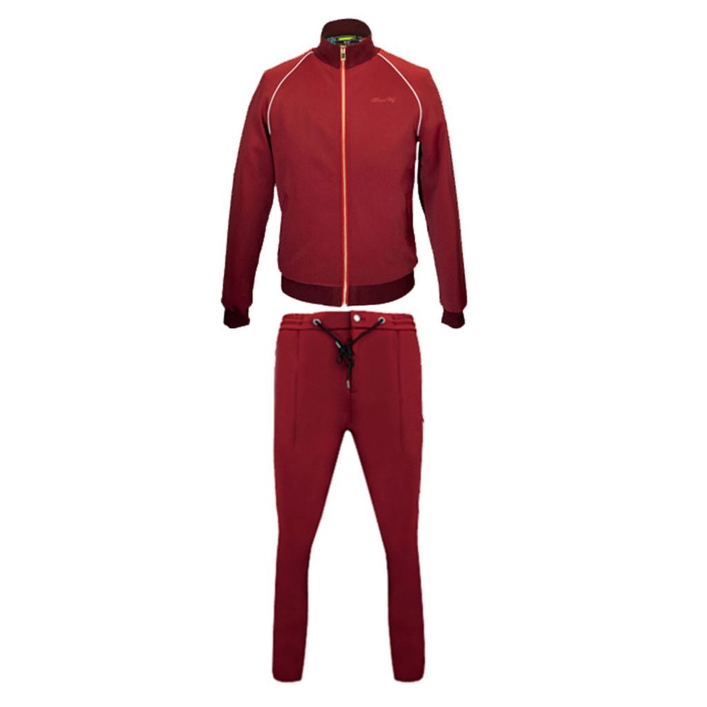 Men's Greenwich Track Suit - Red Small DAVID WEJ