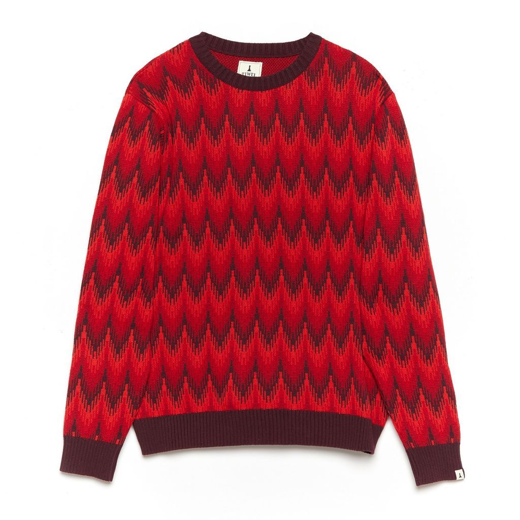 Men's Red Nymes Pullover Small TIWEL