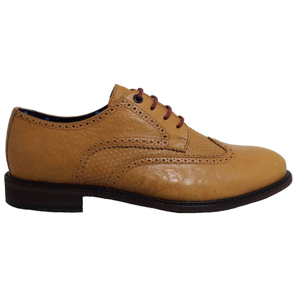 Men's Brown Follie Brogue In Sand 13 Uk Lords of Harlech
