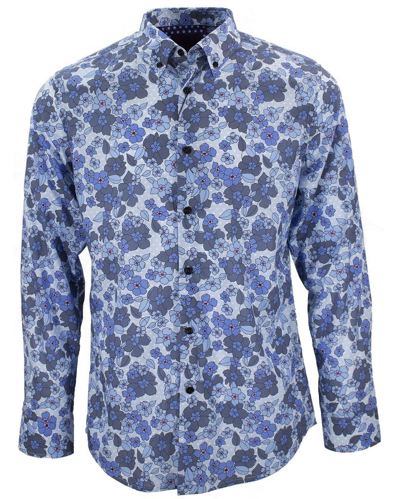 Men's Mitchell Heist Floral Blue Extra Small Lords of Harlech