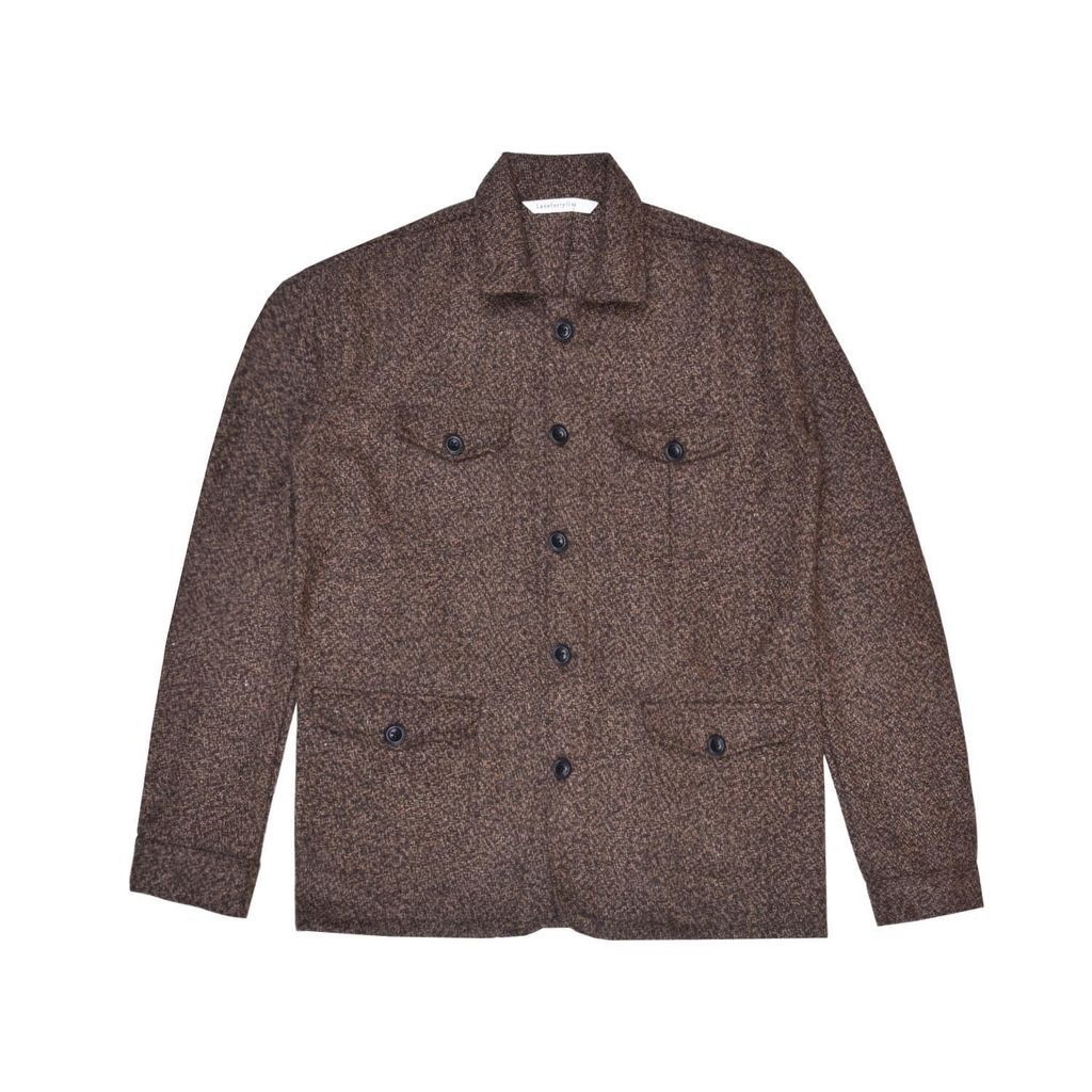 Sarge Men's Jacket - Brown French Broucle Tweed Small LaneFortyfive
