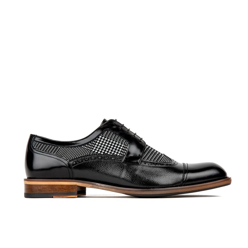 Orlando - Black Check - Men's Designer Oxford 6 Uk Embassy London USA