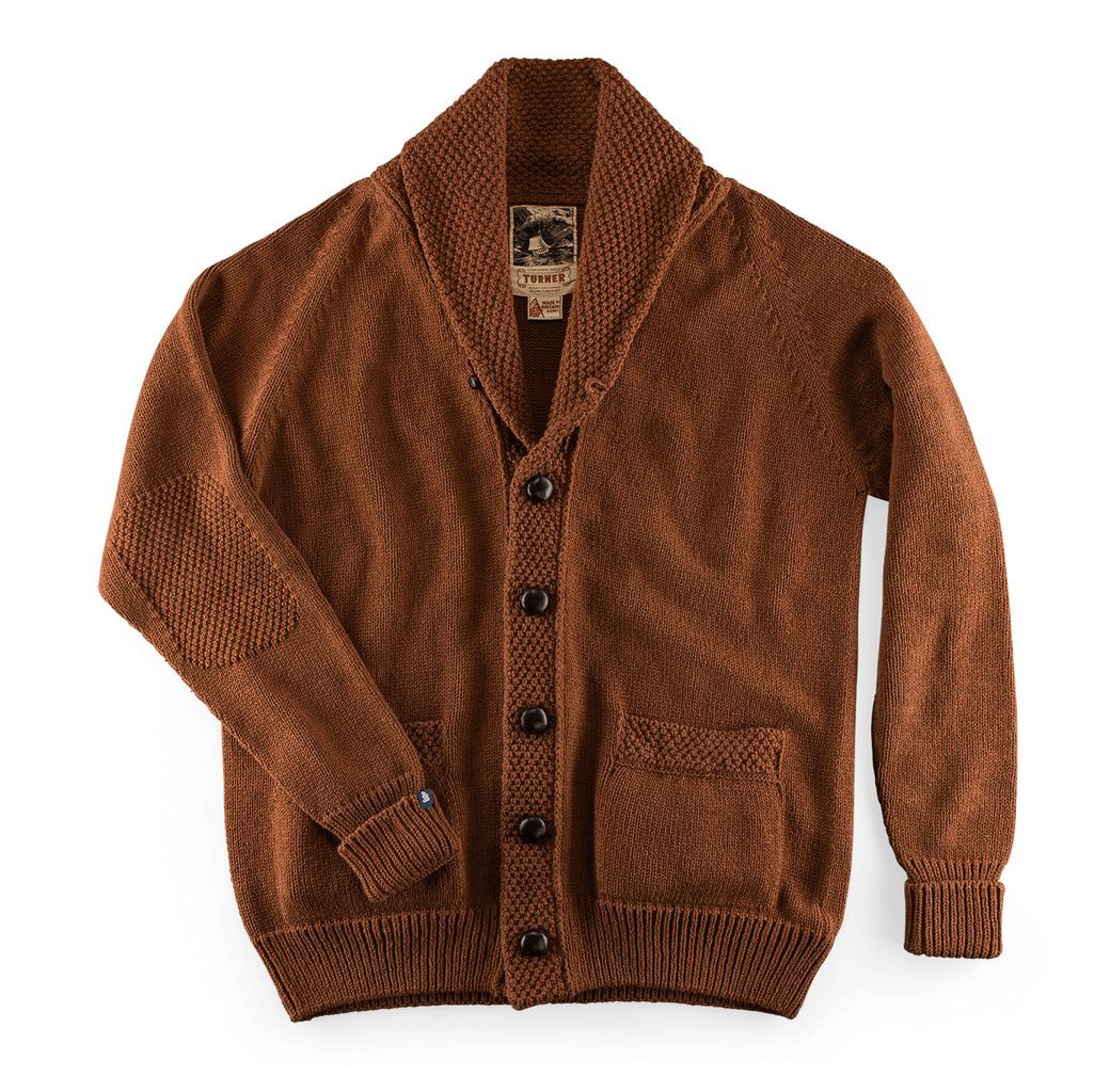 Men's &Sons Turner Cardigan Rust Small &SONS Trading Co