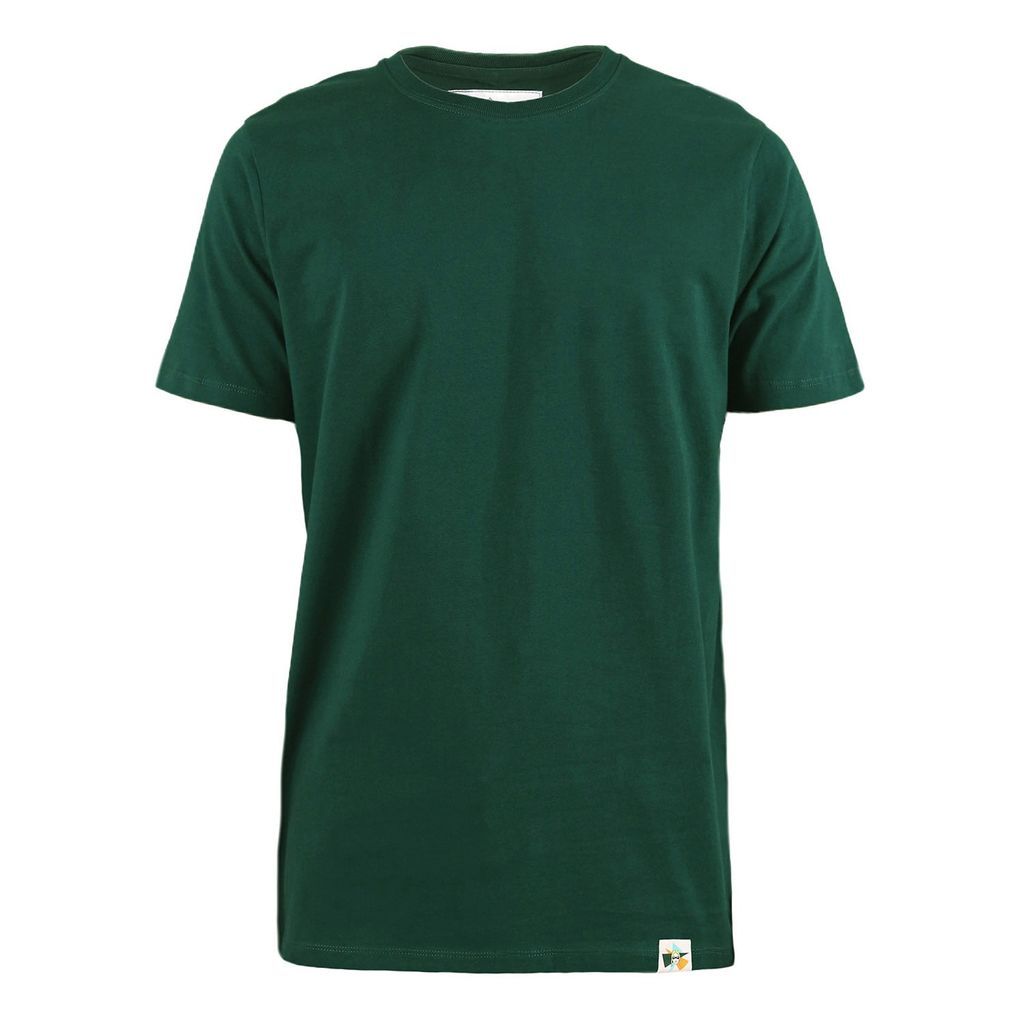 Classic Mens Organic Cotton T-Shirt In Dark Green Small blonde gone rogue