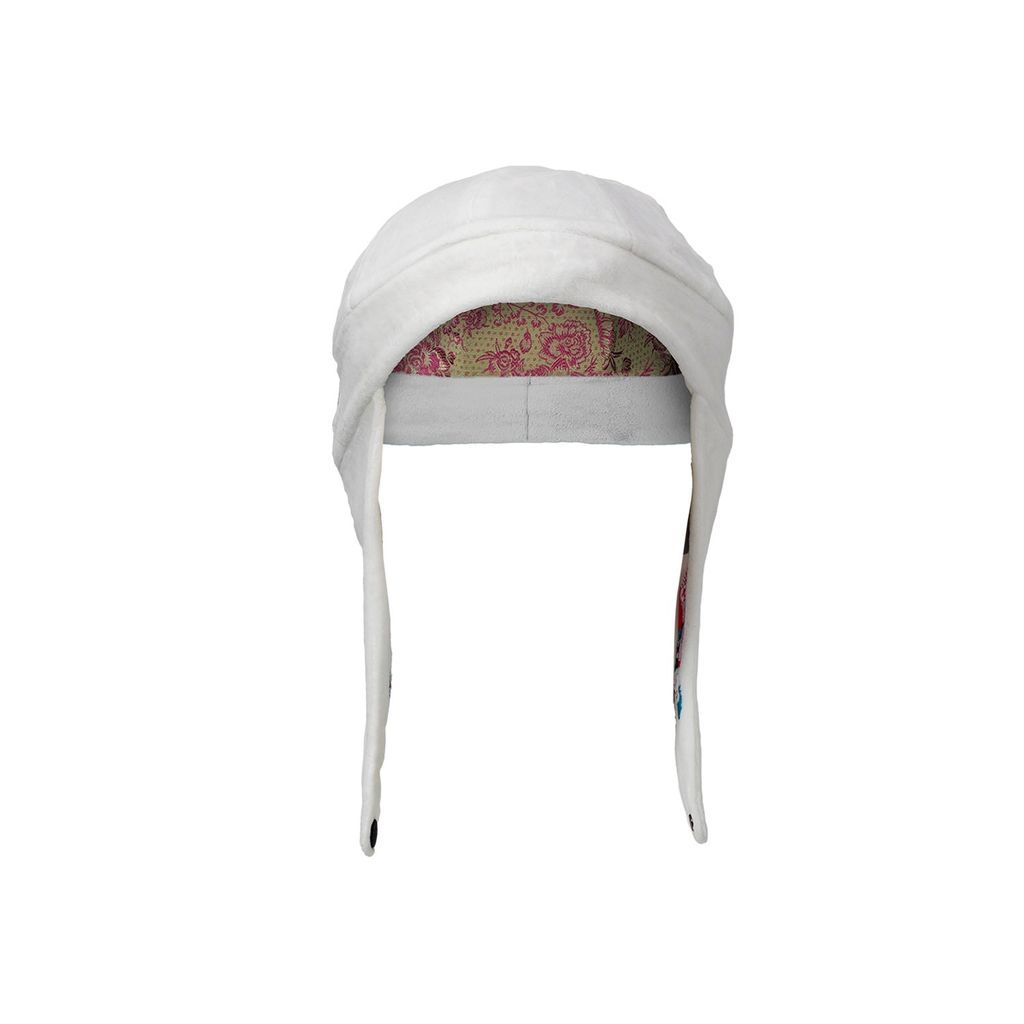 Covering Head For Warmth - Men Fashion Hat With Embroidery - Meringue White - Chapeau Francois One Size Yvette LIBBY N'guyen Paris